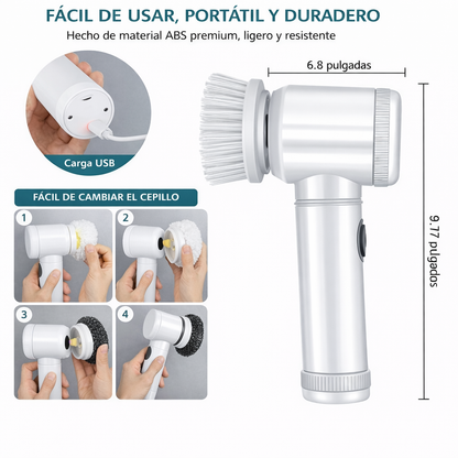 Cepillo Eléctrico de Limpieza 5 en 1